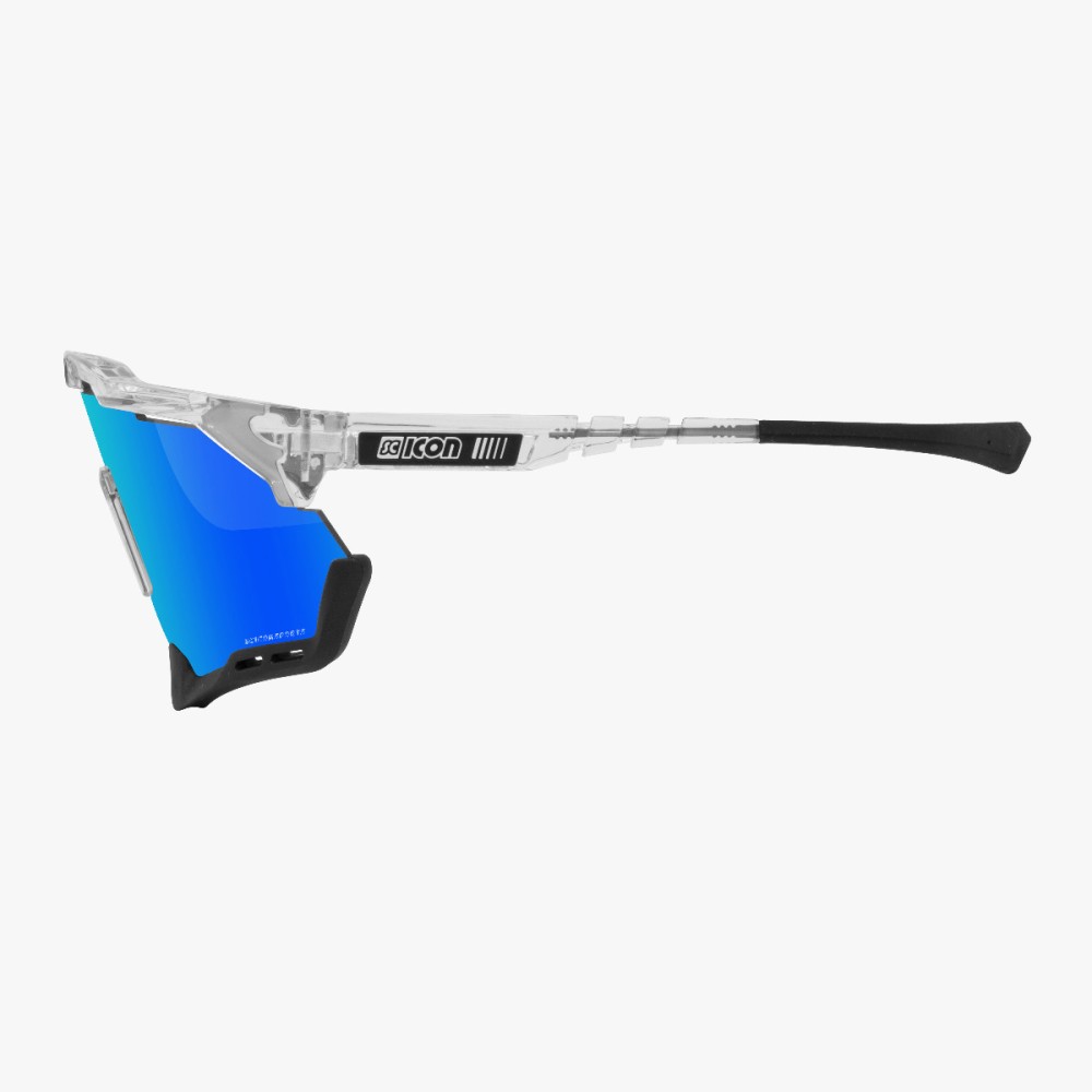 Scicon Sports | Aeroshade XL Cycling Sunglasses - Crystal Gloss / Multimirror Blue - EY25030701