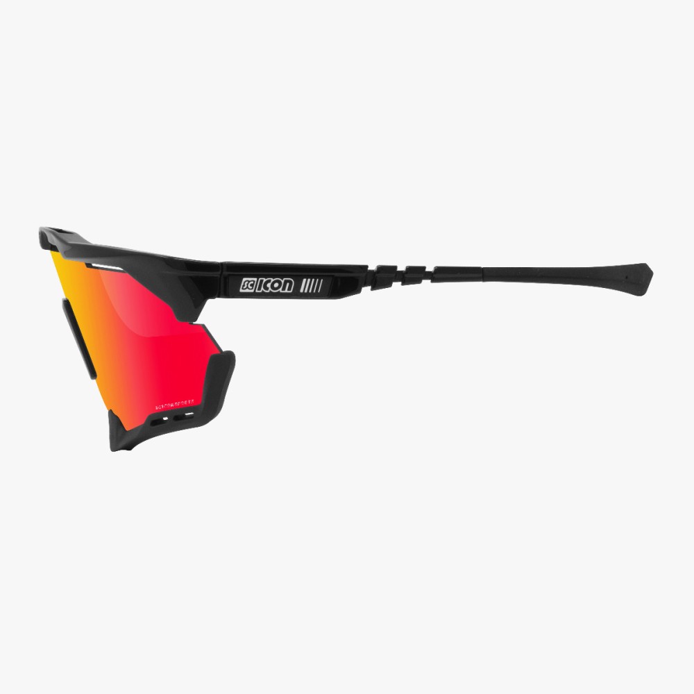 Scicon Sports | Aeroshade XL Cycling Sunglasses - Black Gloss / Multimorror Red - EY25060201