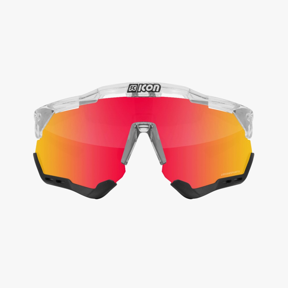 Scicon Sports | Aeroshade XL Cycling Sunglasses - Crystal Gloss / Multimirror Red - EY25060701