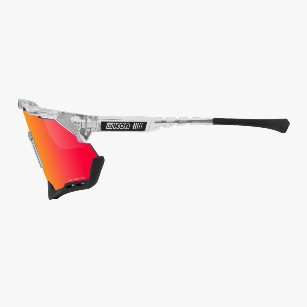 Scicon Sports | Aeroshade XL Cycling Sunglasses - Crystal Gloss / Multimirror Red - EY25060701