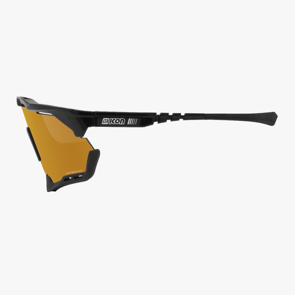 Scicon Sports | Aeroshade XL Cycling Sunglasses - Black Gloss / Multimirror Bronze - EY25070201