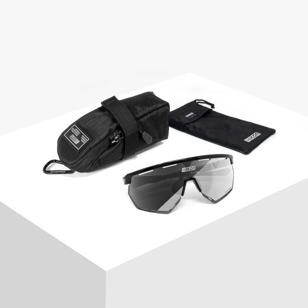 Scicon Sports | Aerowing Cycling Sport Performance Sunglasses - Black Gloss / Photocromic Silver - EY26010201