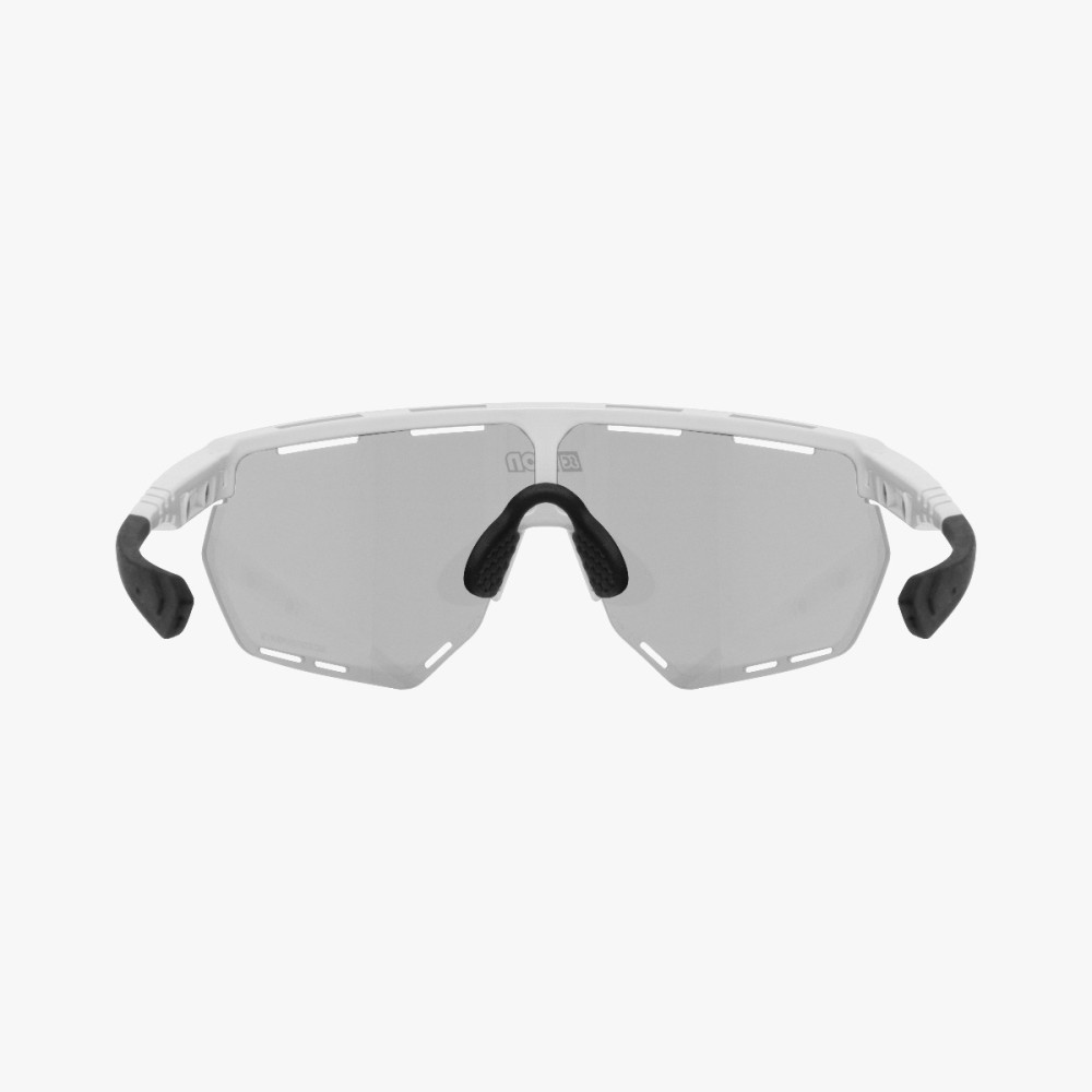 Scicon Sports | Aerowing Cycling Sport Performance Sunglasses - White Gloss / Photocromatic Silver - EY26010802