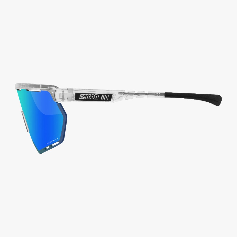 Scicon Sports | Aerowing Sport Performance Sunglasses - Crystal Gloss / Multimirror Blue - EY26030701