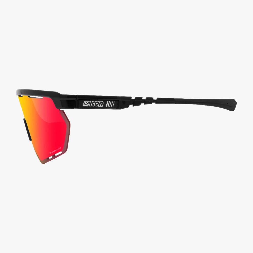 Scicon Sports | Aerowing Sport Performance Sunglasses - Black Gloss / Multimirror Red - EY26060201