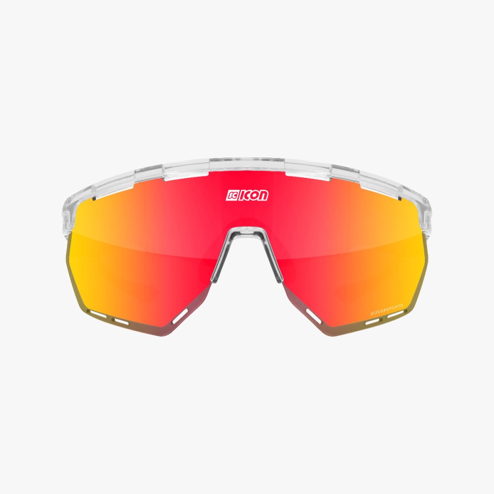 Scicon Sports | Aerowing Sport Performance Sunglasses - Crystal Gloss / Multimirror Red - EY26060701