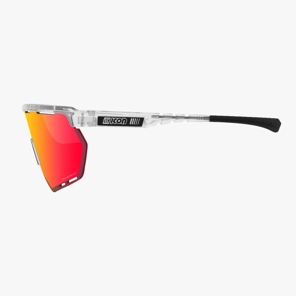 Scicon Sports | Aerowing Sport Performance Sunglasses - Crystal Gloss / Multimirror Red - EY26060701