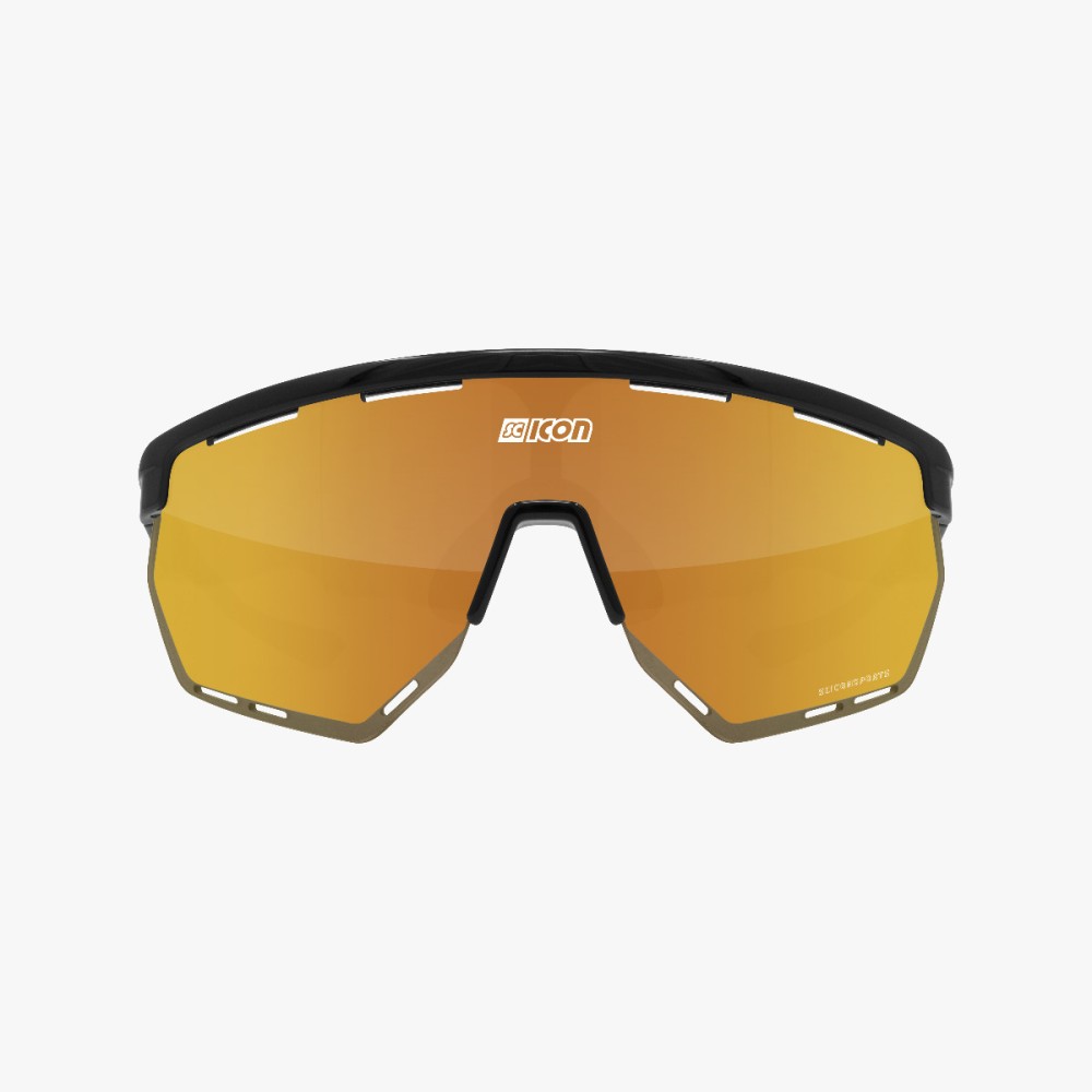 Scicon Sports | Aerowing Sport Performance Sunglasses - Black Gloss / Multimirror Bronze - EY26070201