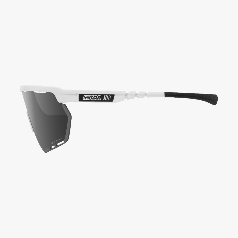 Scicon Sports | Aerowing Sport Performance Sunglasses - White Gloss / Multimirror Silver  - EY26080802