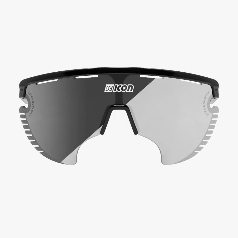 Scicon Sports | Aerowing Lamon Sport Performance Sunglasses - Black Gloss / Photocromic Silver - EY30010200