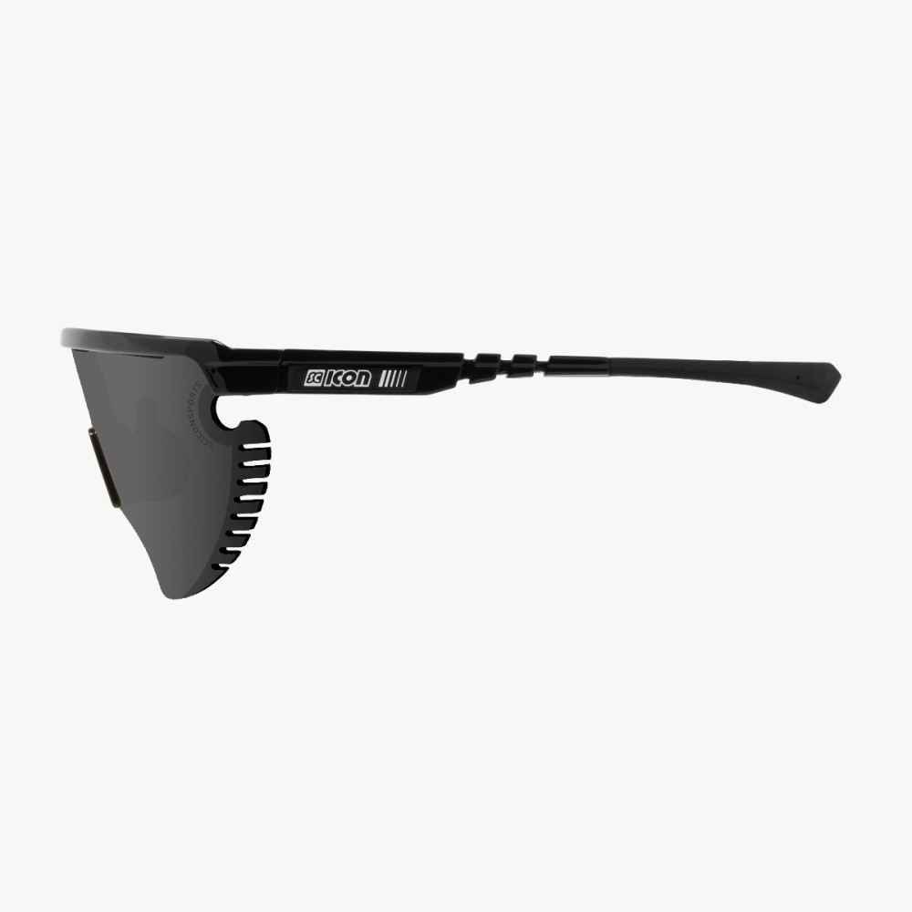 Scicon Sports | Aerowing Lamon Sport Performance Sunglasses - Black Gloss / Photocromic Silver - EY30010200