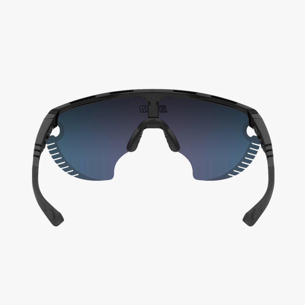 Scicon Sports | Aerowing Lamon Sport Performance Sunglasses - Black Gloss / Multimirror Blue - EY30030200