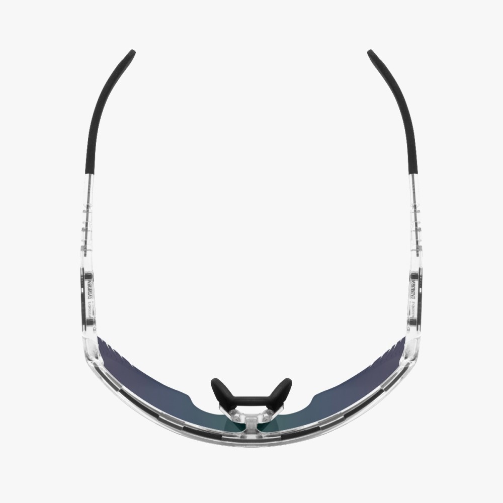 Scicon Sports | Aerowing Lamon Sport Performance Sunglasses - Crystal Gloss / Multimirror Blue - EY30030700