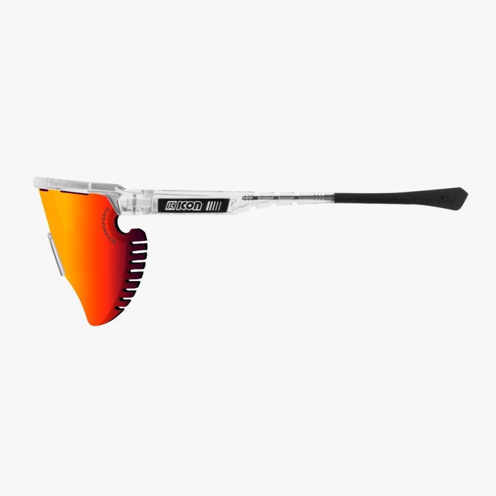 Scicon Sports | Aerowing Lamon Sport Performance Sunglasses - Crystal Gloss / Multimirror Red - EY30060700