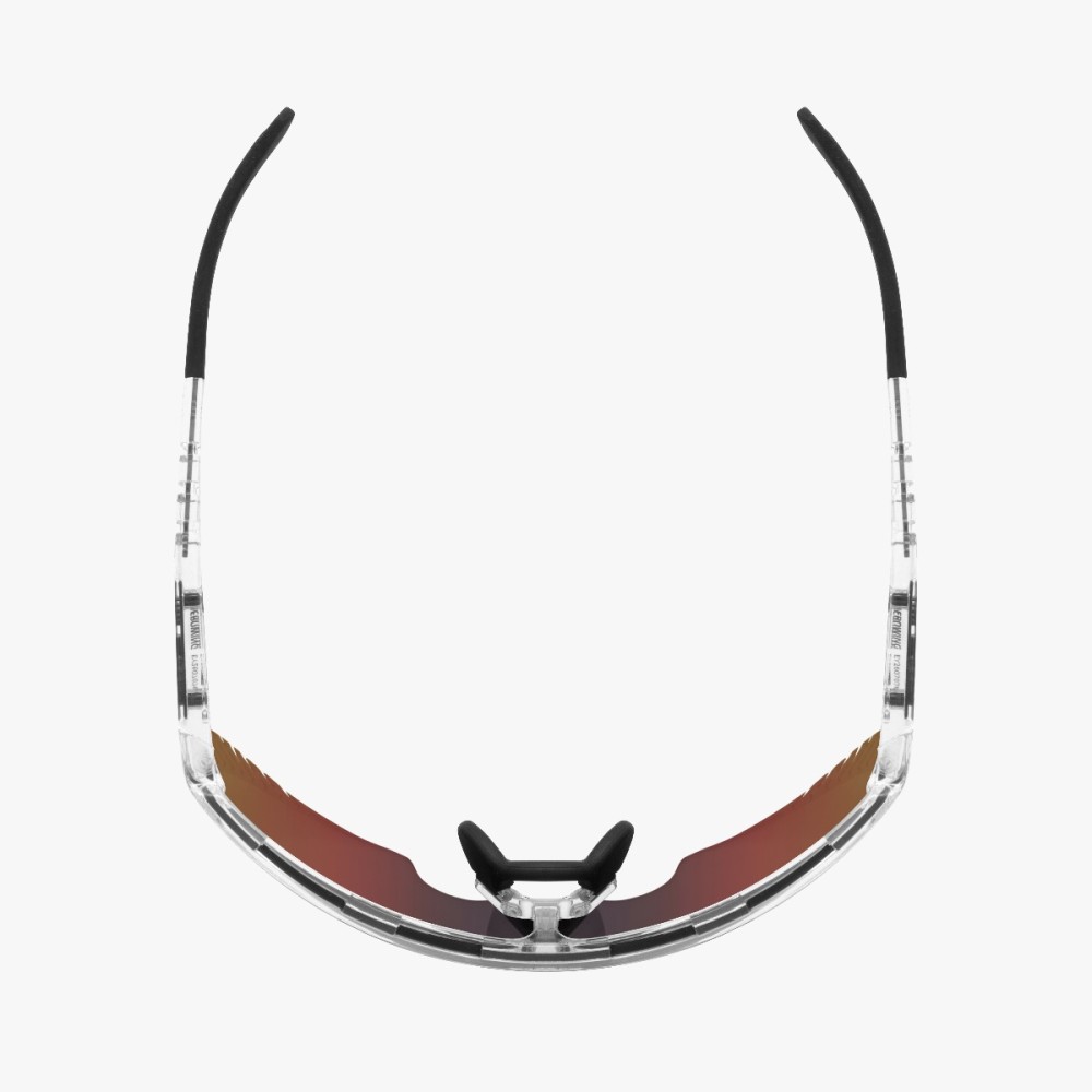 Scicon Sports | Aerowing Lamon Sport Performance Sunglasses - Crystal Gloss / Multimirror Red - EY30060700