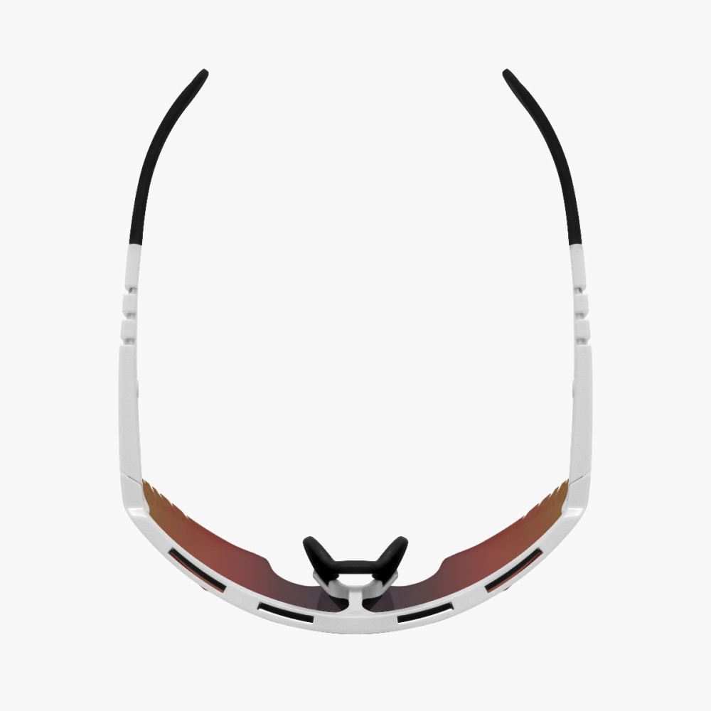 Scicon Sports | Aerowing Lamon Sport Performance Sunglasses - White Gloss / Multimirror Red - EY30060800