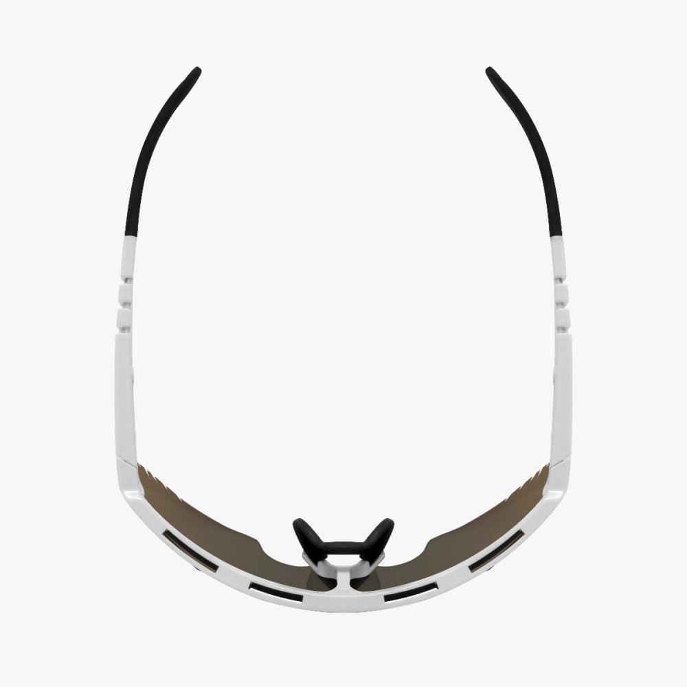 Scicon Sports | Aerowing Lamon Sport Performance Sunglasses - White Gloss / Multimirror Bronze - EY30070800