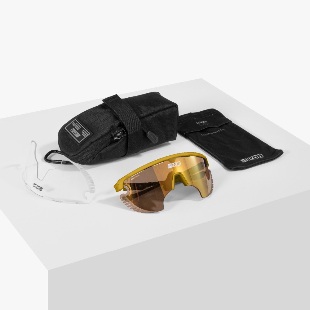 Scicon Sports | Aerowing Lamon Sport Performance Sunglasses - Yellow Gloss / Multimirror Bronze - EY30071100