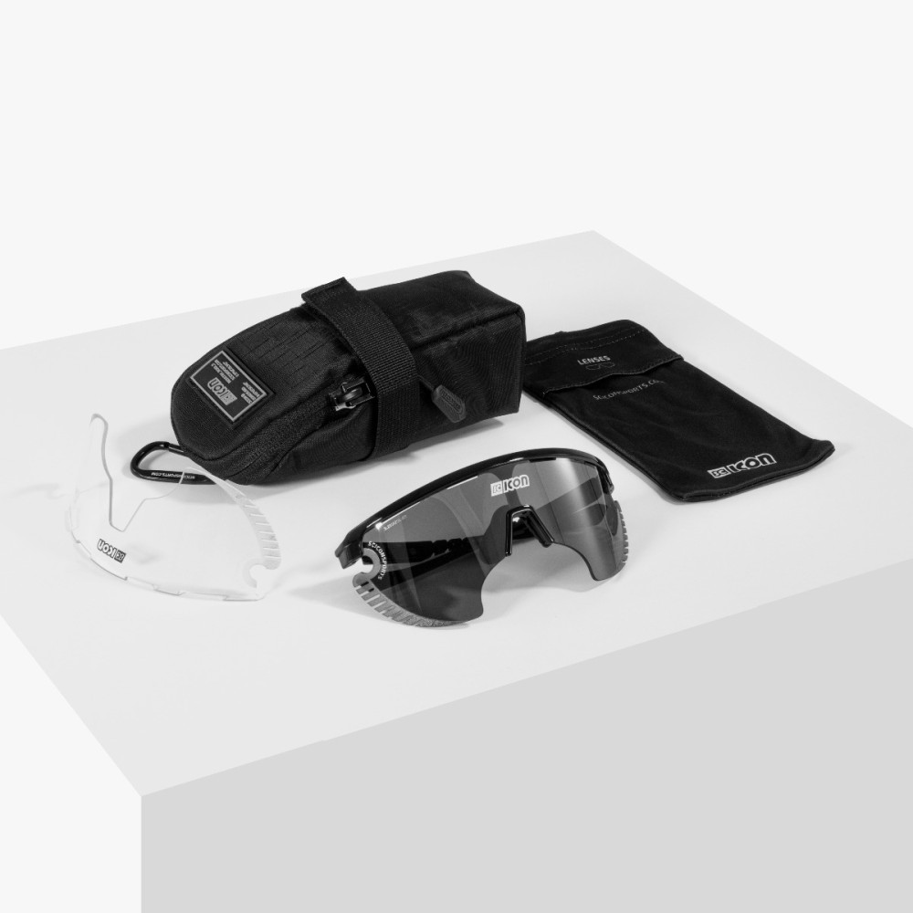 Scicon Sports | Aerowing Lamon Sport Performance Sunglasses - Black Gloss / Multimirror Silver - EY30080200