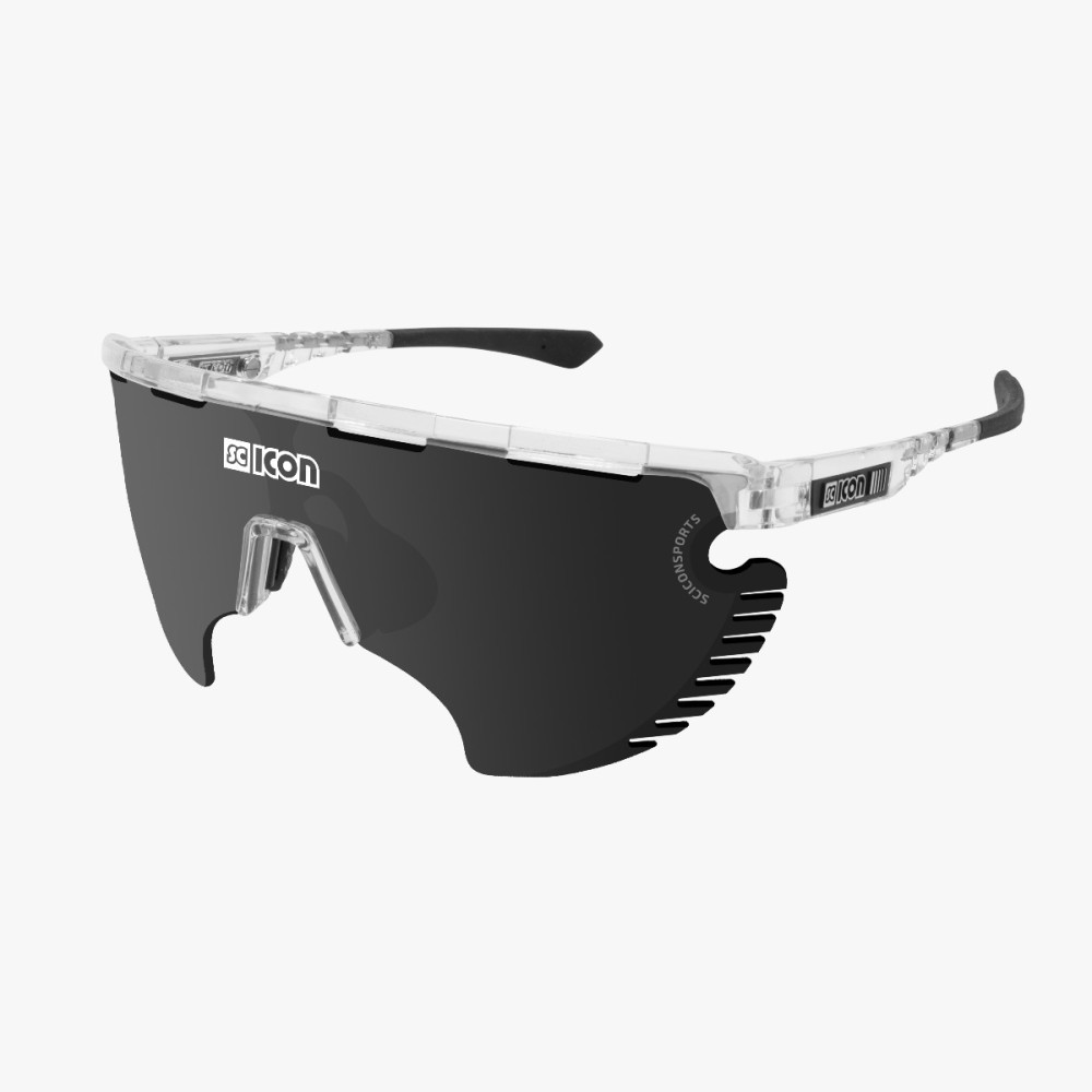 Scicon Sports | Aerowing Lamon Sport Performance Sunglasses - Crystal Gloss / Multimirror Silver - EY30080700