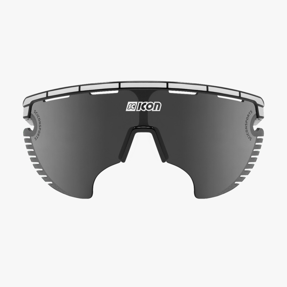 Scicon Sports | Aerowing Lamon Sport Performance Sunglasses - Black White / Multimirror Silver - EY30081300