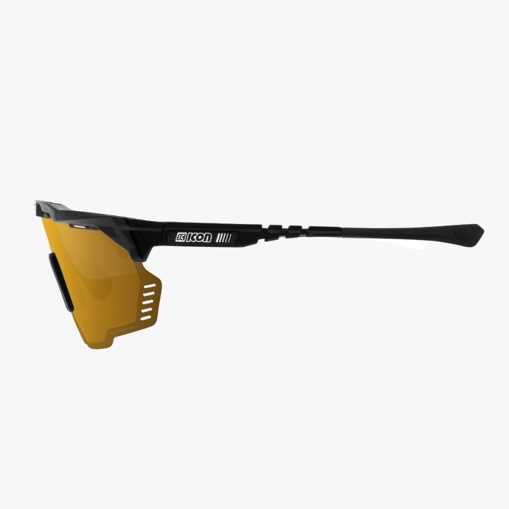 Scicon Sports | Aeroshade Kunken Performance Sunglasses - Black Gloss / Multimorror Bronze - EY31070200