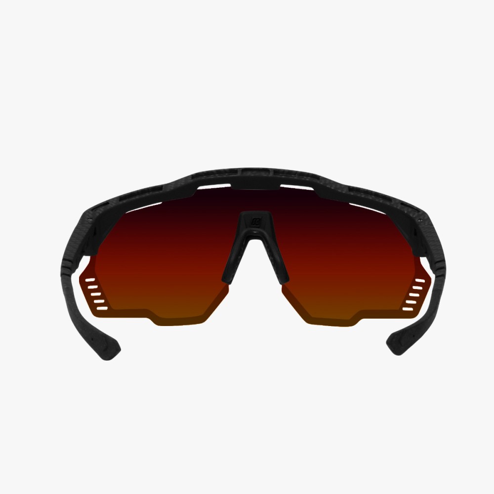 Scicon Sports | Aeroshade Kunken Performance Sunglasses - Carbon Matt / Multimirror Red Monogram - EY31131200