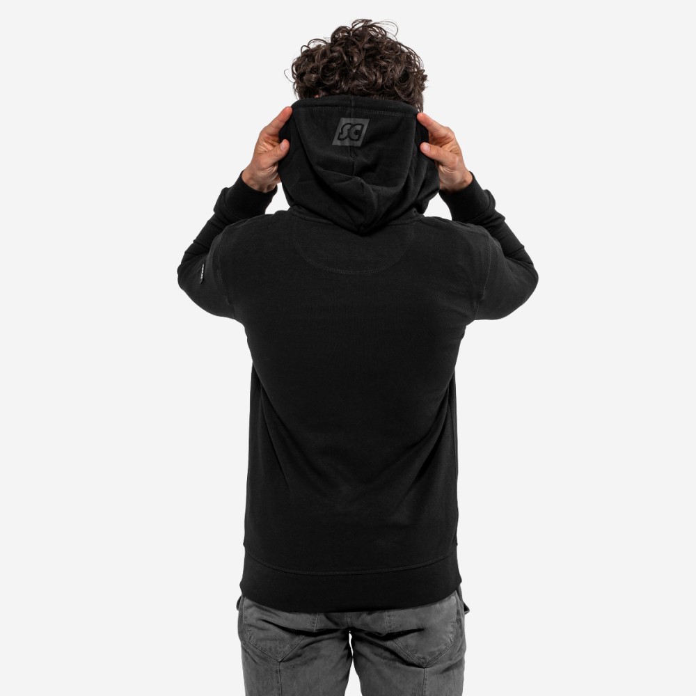 Scicon Sports | Scicon Cotton Zip Hoodie - Black - squadra - HS61702