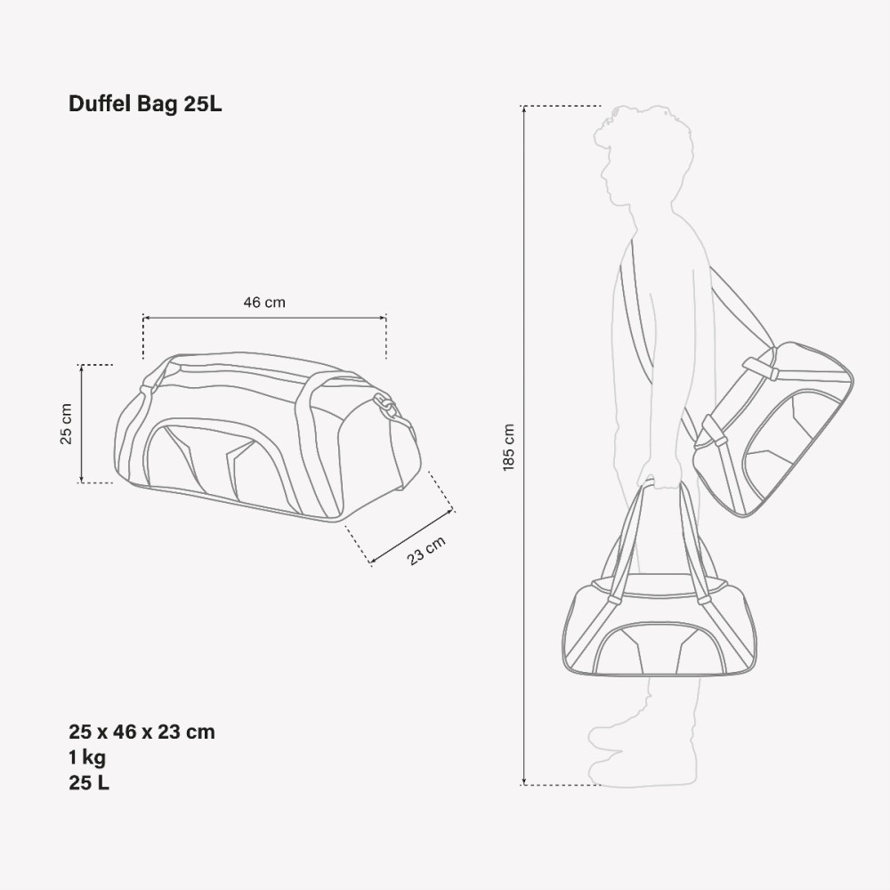 SPORTTASCHE DUFFEL 25L
