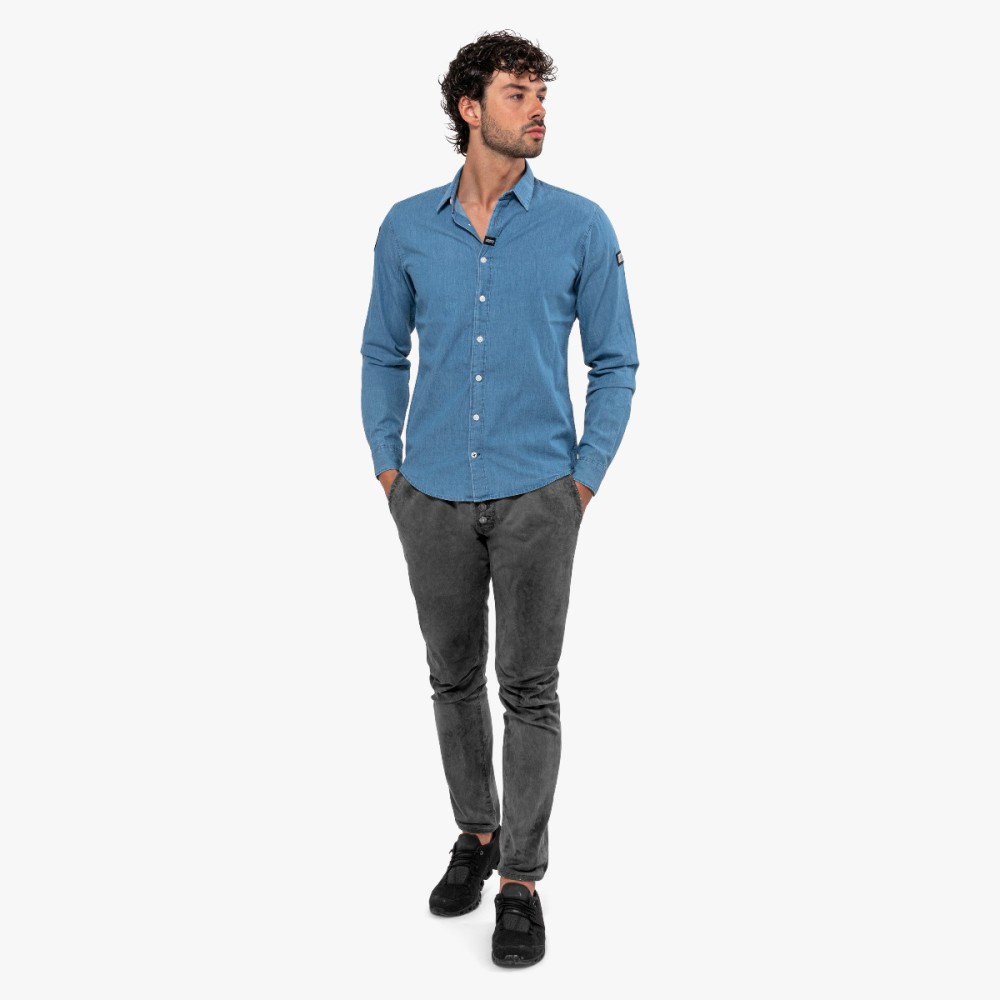 BLUE DENIM SHIRT - MEN