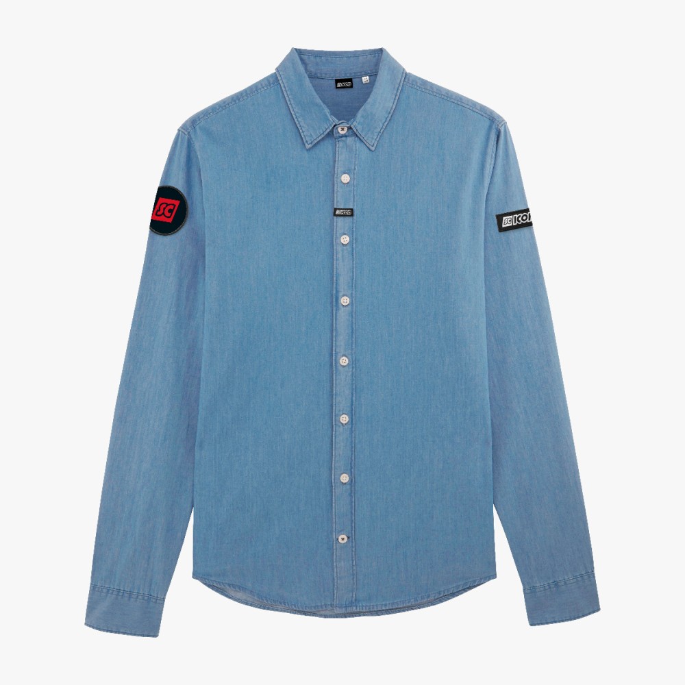 BLUE DENIM SHIRT - MEN