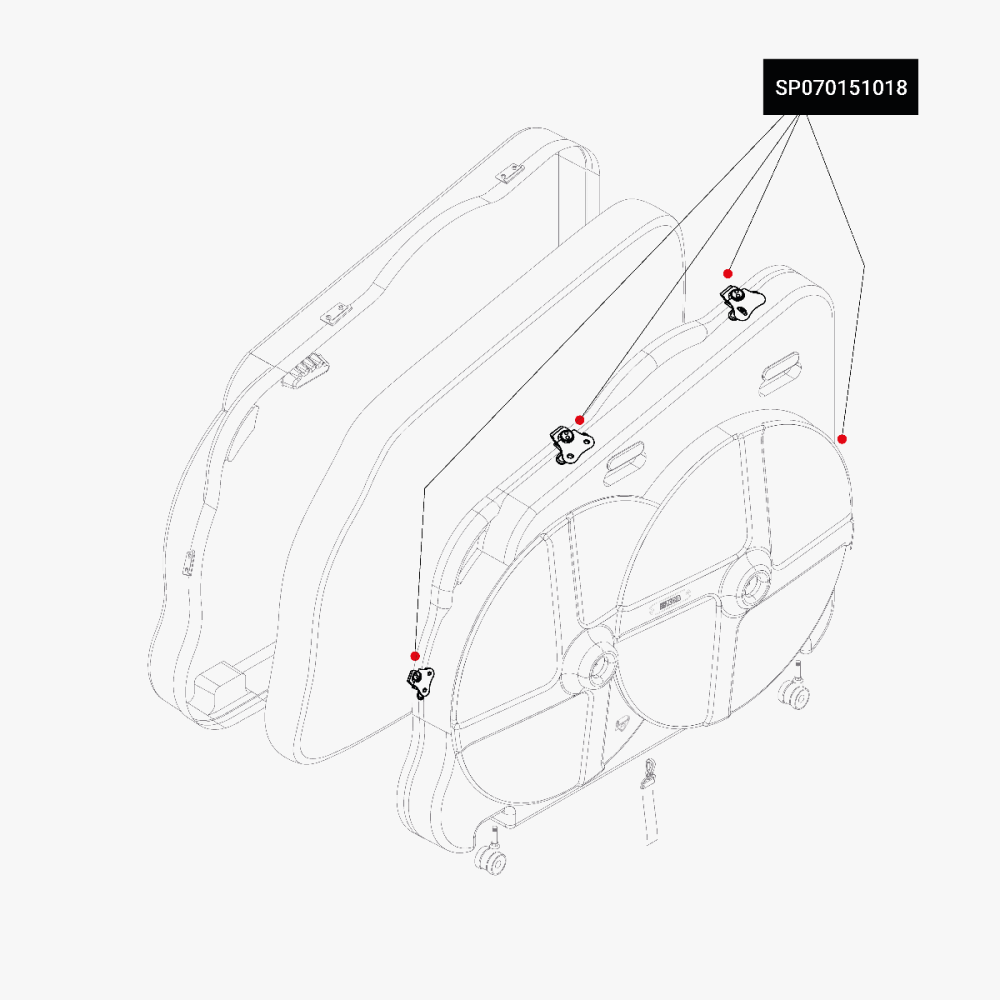 BUTTERFLY CLASP FOR AEROTECH EVOLUTION BIKE TRAVEL CASE