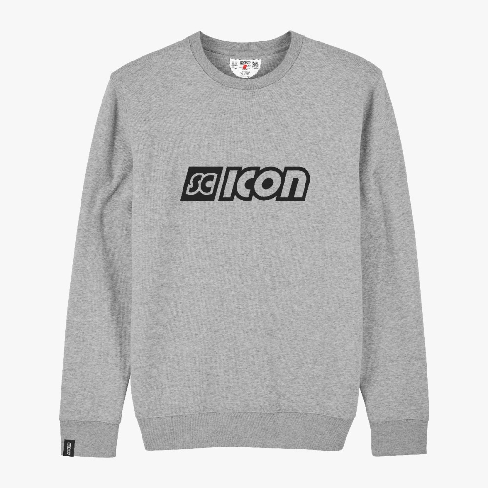 Scicon Sports | Crew Neck Sweater - Grey - logo - SW52204