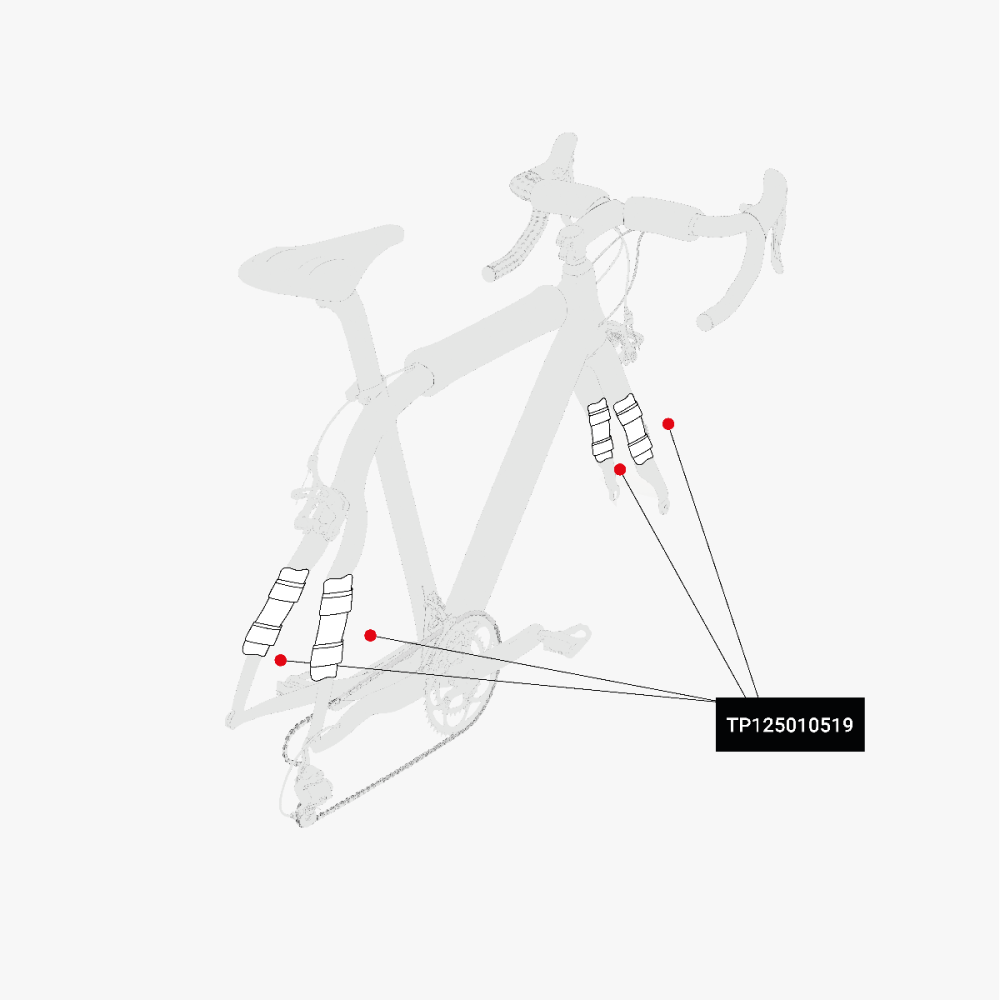 FRONT FORK & SEAT STAY PAD KIT