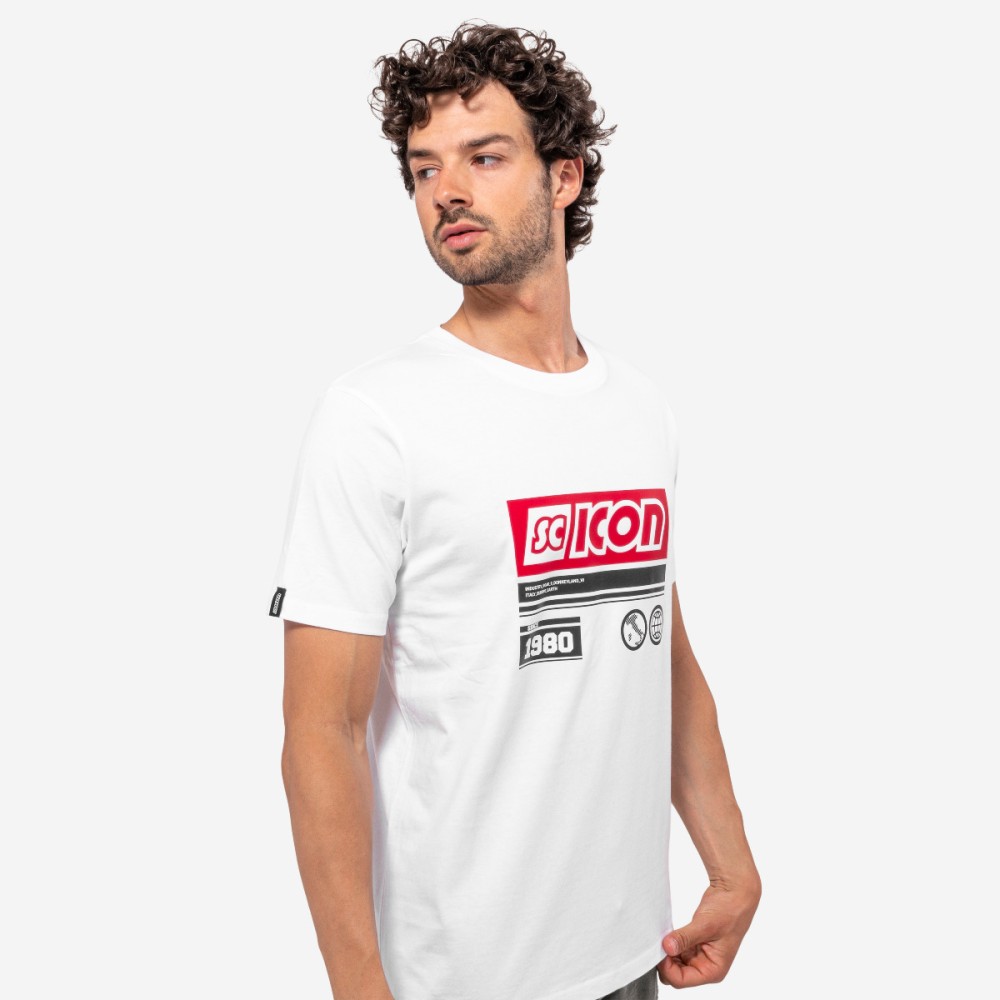 Scicon Sports | SC 1980 Logo Lifestyle Cotton T-shirt - White - TS61851