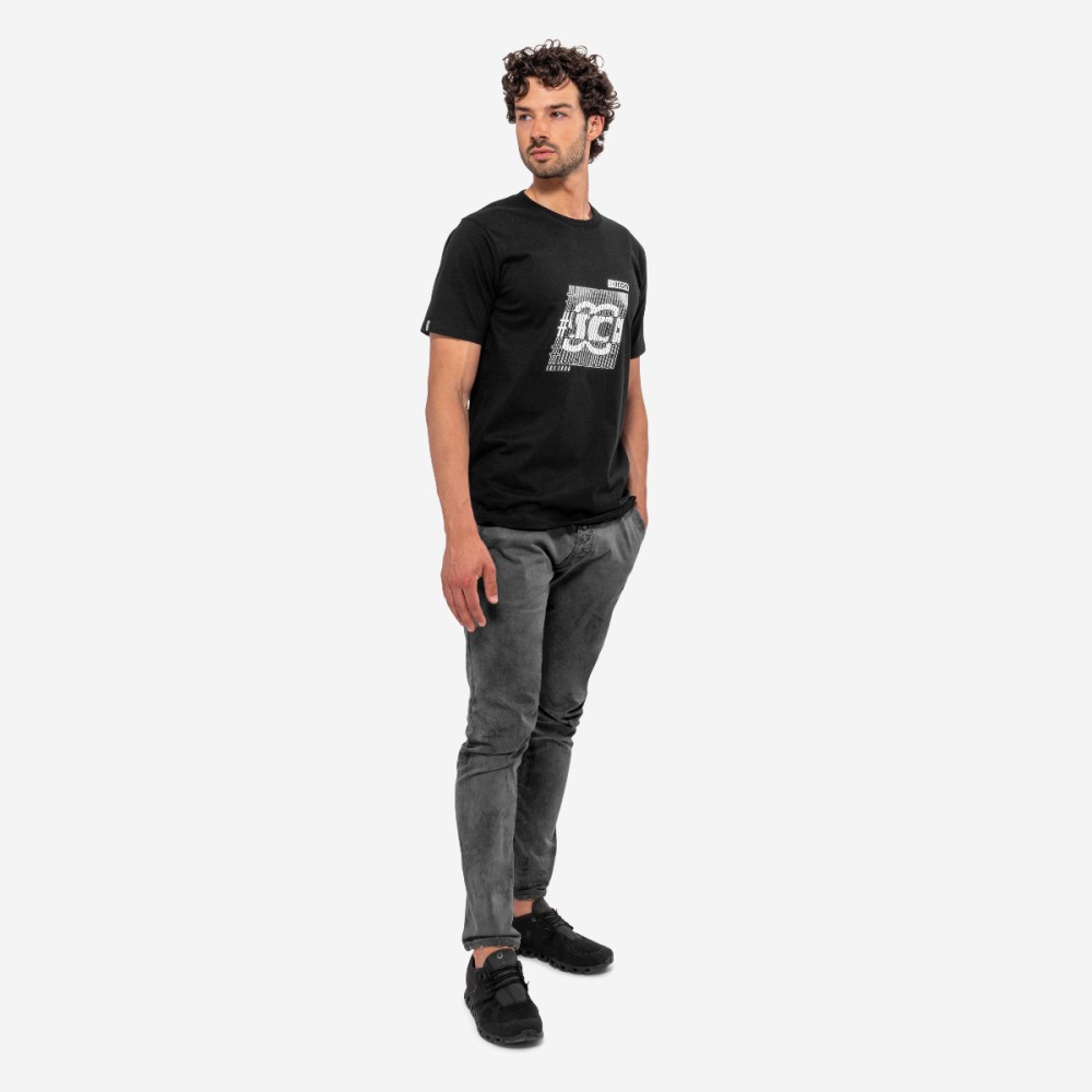 Scicon Sports | SC #IOVADOINBICI Logo Lifestyle Cotton T-shirt - Black - TS61862