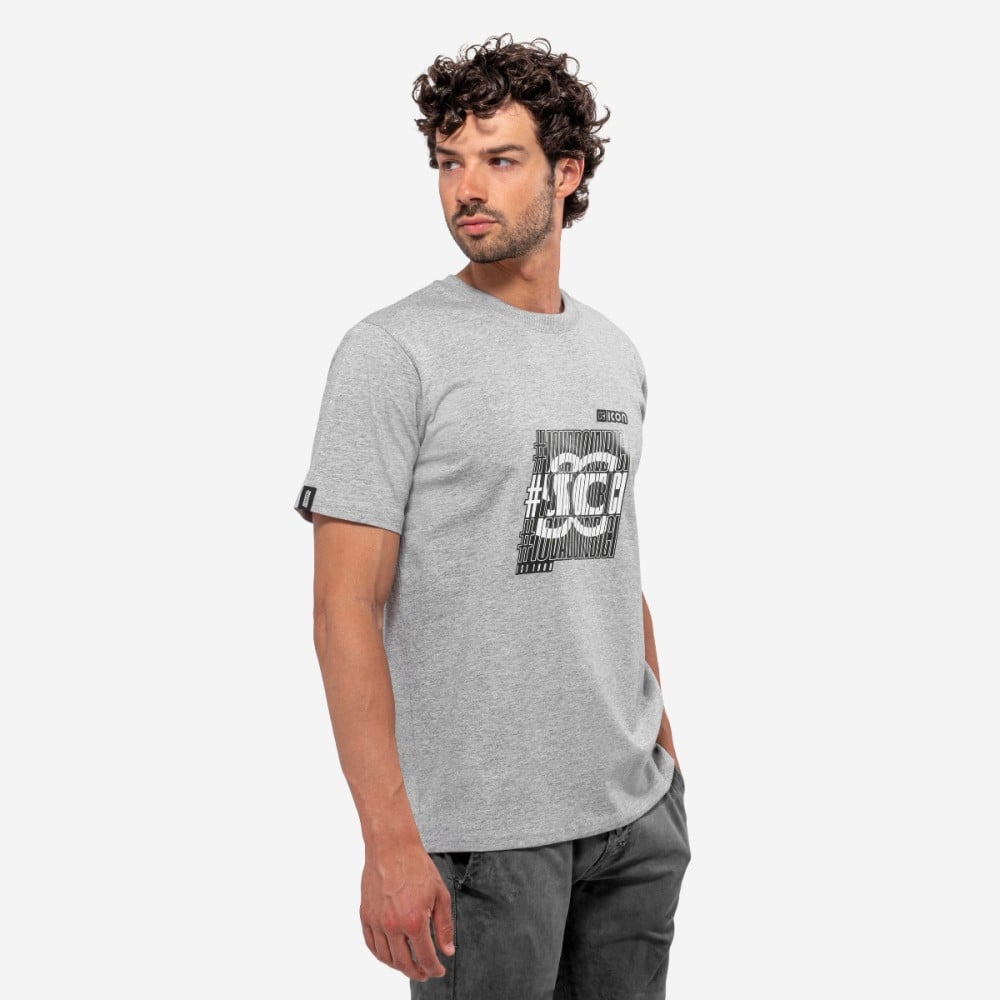 Scicon Sports | SC #IOVADOINBICI Logo Lifestyle Cotton T-shirt - Grey - TS61864