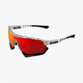 Scicon Sports | Aerotech Sport Cycling Performance Sunglasses - Frozen White / Red - EY13060503
