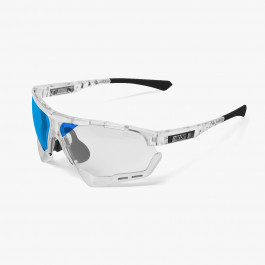 Aerocomfort cycling sunglasses scnxt photochromic crystal frame blue lenses EY19130702
