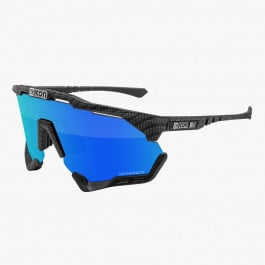Scicon Sports | Aeroshade XL Carbon Cycling Sunglasses - Carbon Matt / Multimirror Blue - EY25031201