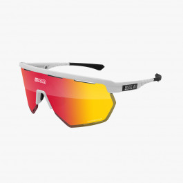 Scicon Sports | Aerowing Sport Performance Sunglasses - White Gloss / Multimirror Red - EY26060802