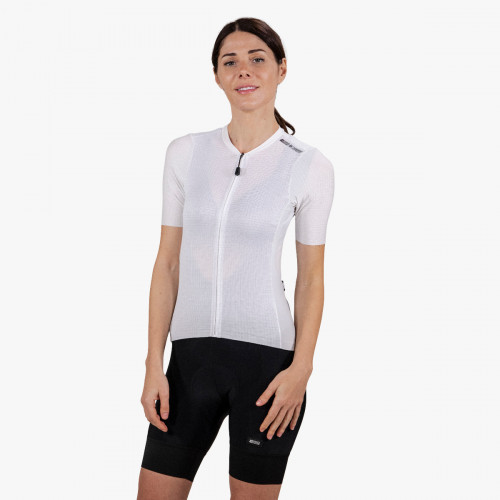 cjw11011 women cycling jersey x over 9 5 summer short sleeve white scicon 