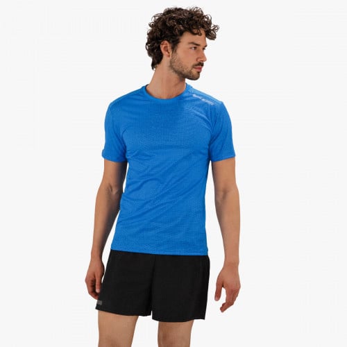 t-shirt technical x-over short sleeve cyan scicon rt11009